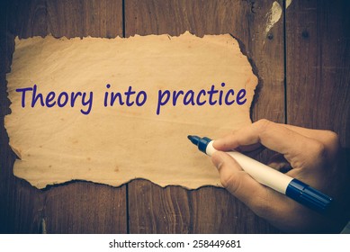 theory into practice text concept