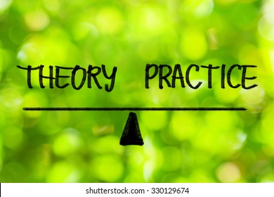 Theory And Practice Balance Sign