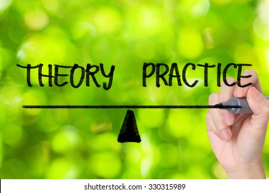 Theory And Practice Balance Sign