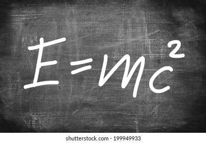 Theory of relativity by Albert Einsteins on school board 