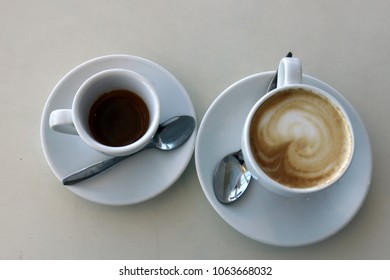 there is coffee on the table