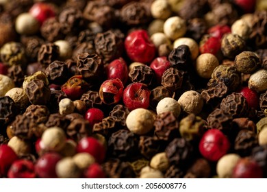 There are four types of peas: black, white, red and green. Background, texture. High quality photo