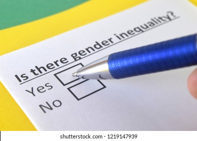 Is There Gender Inequality? Yes Or No