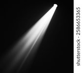 There is light on a black background