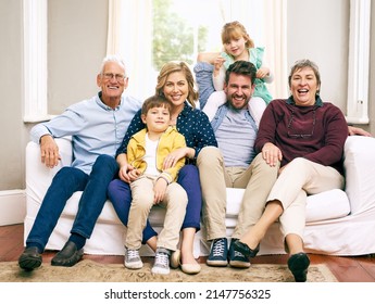 There is no love like the love of a family. Shot of a multigenerational family sitting on the sofa at home. - Powered by Shutterstock