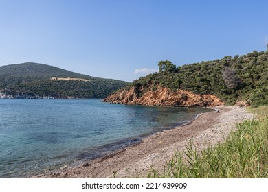 There Is Nothing Artificial Or Man-made Here: Natural Purity Of Sea Water, Coral Sand Washed Up By Sea, Endemic Vegetation Around, A Naturalist's Paradise, Sithonia, Chalkidiki, Northern Greece