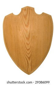 There Is A Shield Made Of Wood