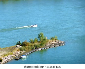 There Is A Small Island In The Blue Danube.