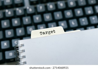 There is a tab with the word Target. It is as an eye-catching image.