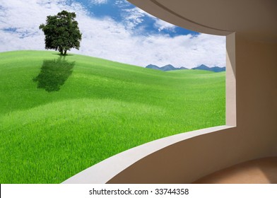 There's a nice view from the window
