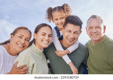 Theres nothing better than spending time with family. a multi-generational family spending time together outdoors. - Powered by Shutterstock