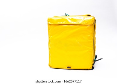 Thermal Bag Isolated On White Background. For Food Transportation.