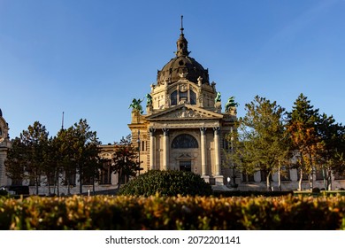 Széchenyi Thermal Bath In The November Sunlight