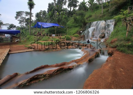thermal baths in Parongpong West Java of indonesia.