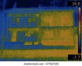 Thermal Image of Semi Detached Houses