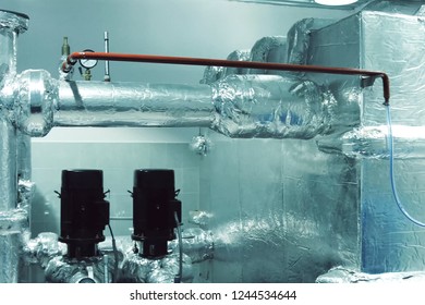 Thermal Insulation Of A Pipes With Foil.