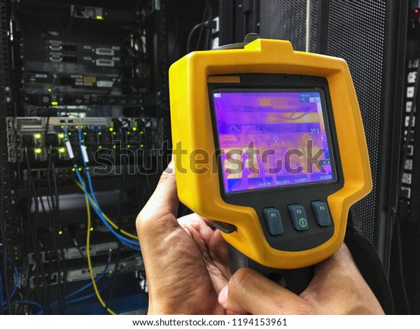 Thermal Scan Thermal Imaging Camera Scan Stock Photo Edit