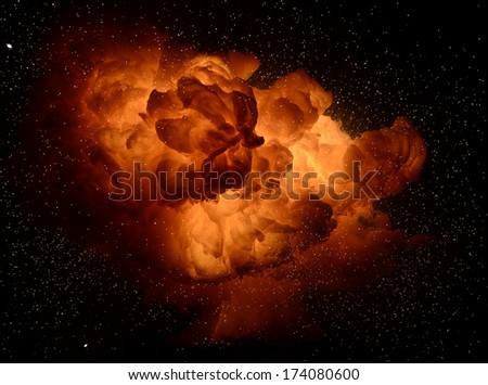 Thermite explosion. 