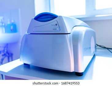 Thermocycler Pcr Machine. Laboratory Equipment. Dna Copying. Dna Test In The Lab.