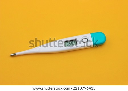 Thermometer is a device for measuring body temperature. Digital thermometer is very easy to use. thermometer digital electric isolated background