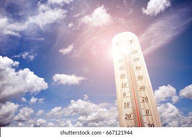 Thermometer on the summer heat 