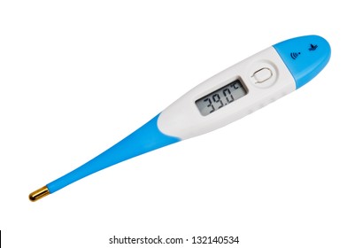 Thermometer on white background - Shutterstock ID 132140534