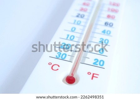 Thermometer on a White Background