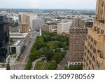 These are aerial photos of Newark, New Jersey. 