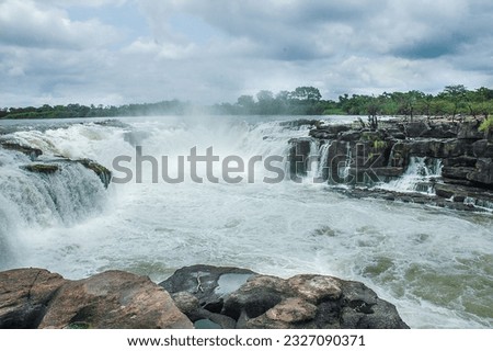 these images are kwanza river in Angola in the province of Malanje