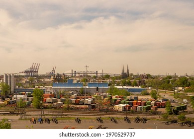 These Are Overhead Photos Of The Port In Elizabeth, NJ. 