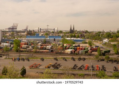 These Are Overhead Photos Of The Port In Elizabeth, NJ. 