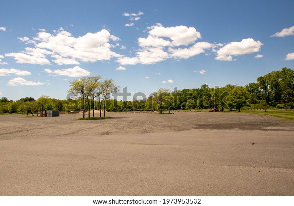 These are photos of a\
parking lot. 
