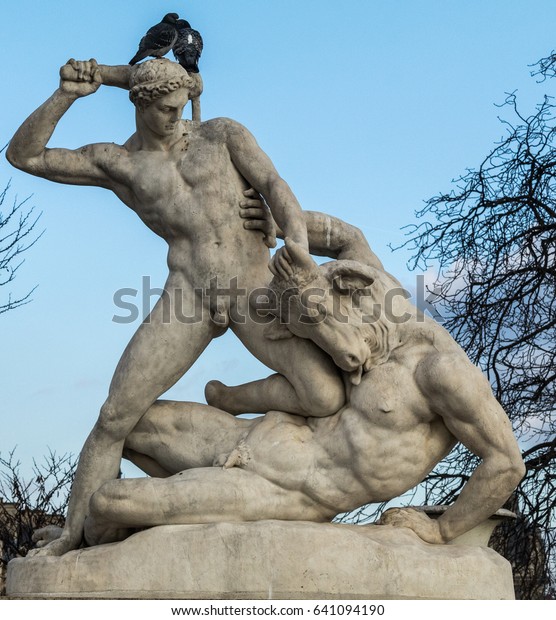 Theseus slaying the Minotaur