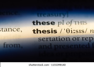 words meaning thesis