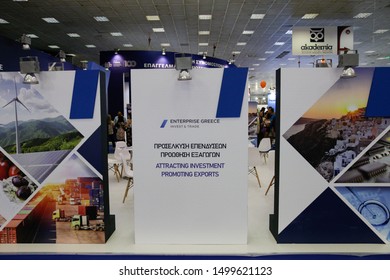 Thessaloniki, Central Macedonia / Greece - September 08.2019: Images From  84th Thessaloniki International Trade Fair(TIF)