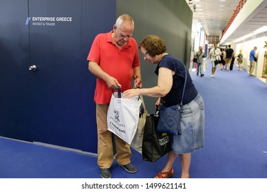 Thessaloniki, Central Macedonia / Greece - September 08.2019: Images From  84th Thessaloniki International Trade Fair(TIF)