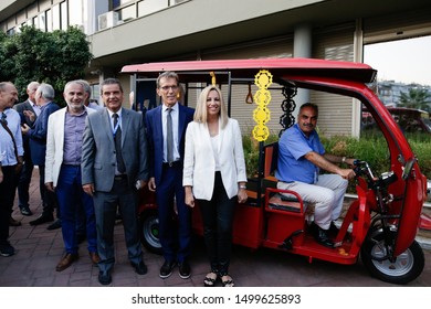 Thessaloniki, Central Macedonia / Greece - September 08.2019:  Fofi Gennimata, KINAL Leader At Her Visit To The  Pavilions Of The 84th TIF.