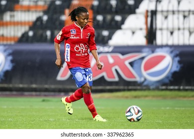 Thessaloniki, Greece, Oct  7, 2015: Orebro Chuknudi Ogonna In Action During  The UEFA Womens Champions League Game Between Paok Vs Orebro DFF , Played At Toumba Stadium