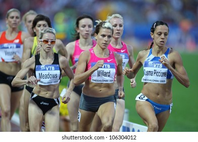 THESSALONIKI, GREECE - SEPT 12:Athletes Compete The Women's 800m Final At The IAAF 2009 World Athletics Final On September 12, 2009 In Kaftatzoglio Stadium,Thessaloniki,Greece