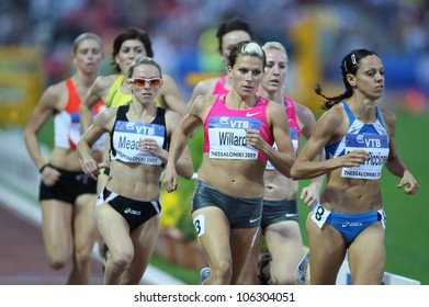 THESSALONIKI, GREECE - SEPT 12:Athletes Compete The Women's 800m Final At The IAAF 2009 World Athletics Final On September 12, 2009 In Kaftatzoglio Stadium,Thessaloniki,Greece