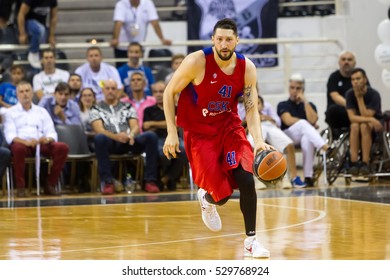 Thessaloniki, Greece - September 8, 2016: Nikita Kurbanov Of CSKA In Action During The Friendly Match PAOK Vs CSKA Moscow