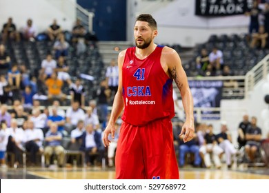 Thessaloniki, Greece - September 8, 2016: Nikita Kurbanov Of CSKA In Action During The Friendly Match PAOK Vs CSKA Moscow