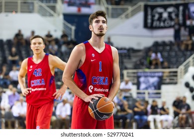 Thessaloniki, Greece - September 8, 2016: De Colo Nando Of CSKA In Action During The Friendly Match PAOK Vs CSKA Moscow