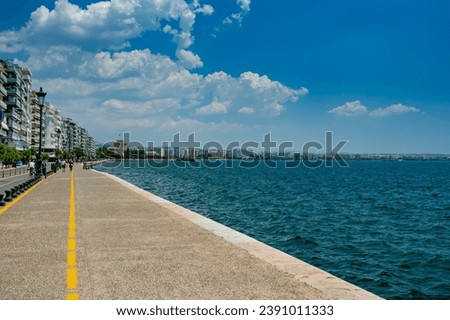  Thessaloniki, Greece waterfront panoramic view