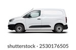 Thessaloniki-Greece - 27 June 2024 - Toyota Proace small van with white color side view isolated on white background	