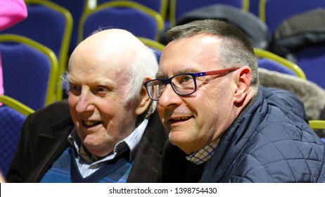 Thetford Norfolk UK May 2019 Tim Ball The Original Bugle Boy From An Episode. And Frank Williams Who Played The Vicar In The Series.   