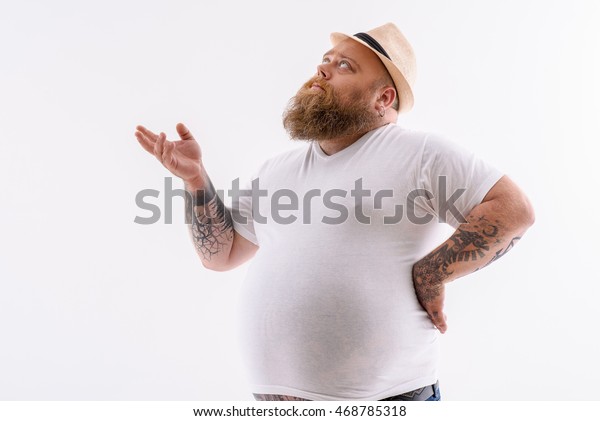 Thick Bearded Man Making Serious Decision Foto Stock Shutterstock