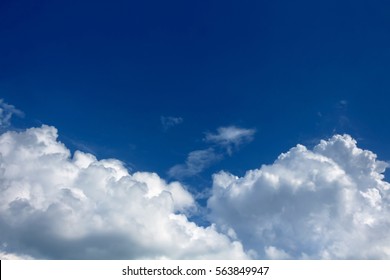 Thick Cloud With Deep Blue Sky