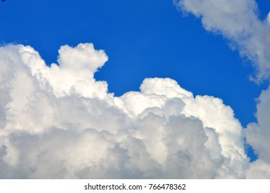 Thick Cloud Formation In Sky Backdrop