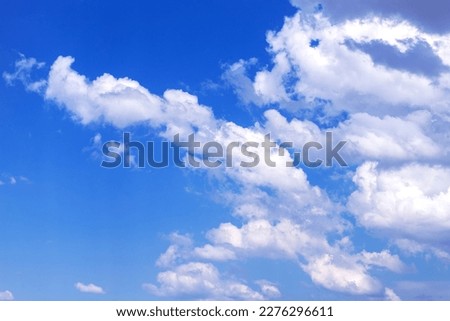 Thick clouds in the summer sky